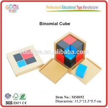 Brinquedos educativos montessori Binomial Cube